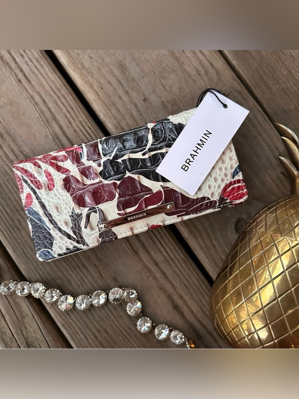 Brahmin Ady Wallet Extravaganza Melbourne Floral Tropical